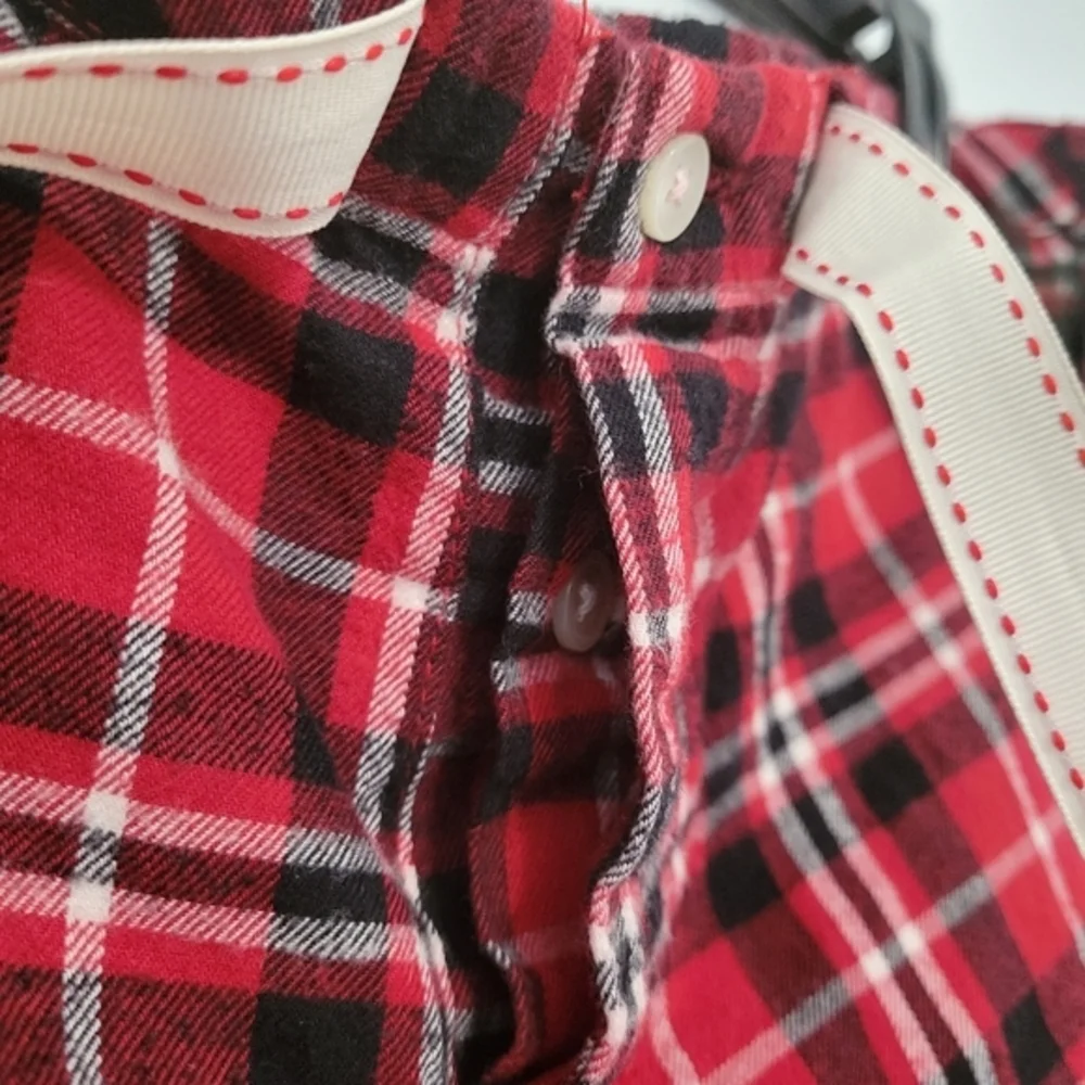 Ralph Lauren Men's Red Plaid Flannel Pajama Pants‎ Size M Loungewear Holiday